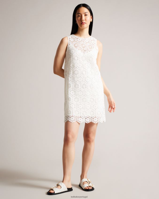 sapato Ted Baker Sandália com fivela magnólia acolchoada e acolchoada branco mulheres 8X6HDF867