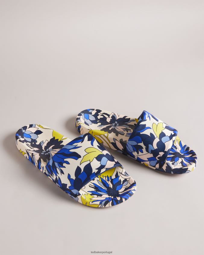 sapato Ted Baker sliders com estampa floral anniti marinha mulheres 8X6HDF916