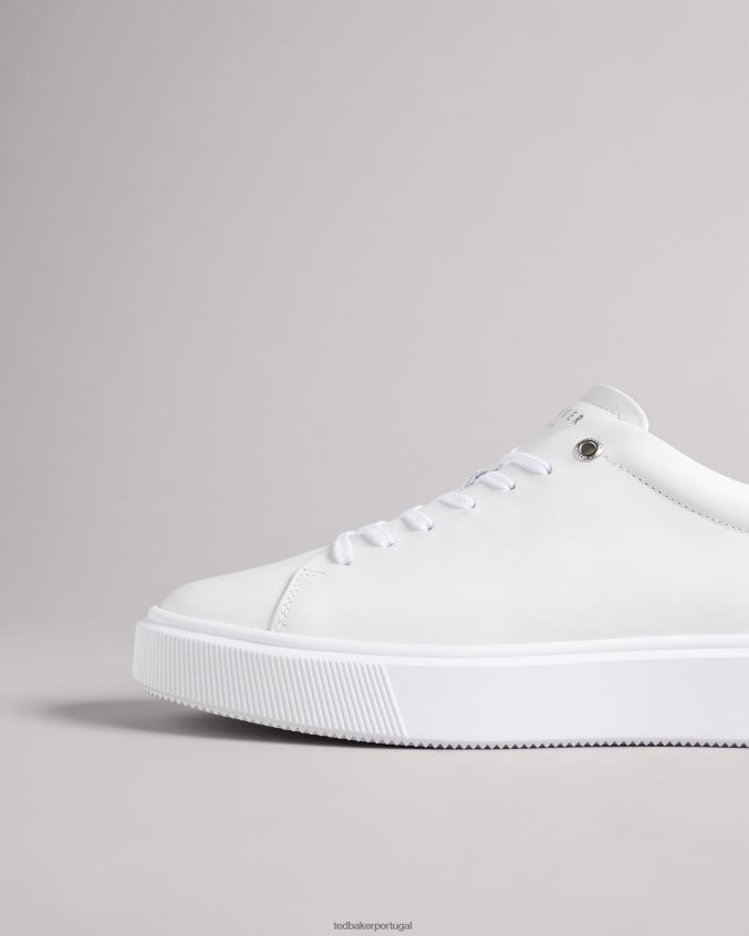 sapato Ted Baker lornea magnolia flor plataforma treinador Branco preto mulheres 8X6HDF862