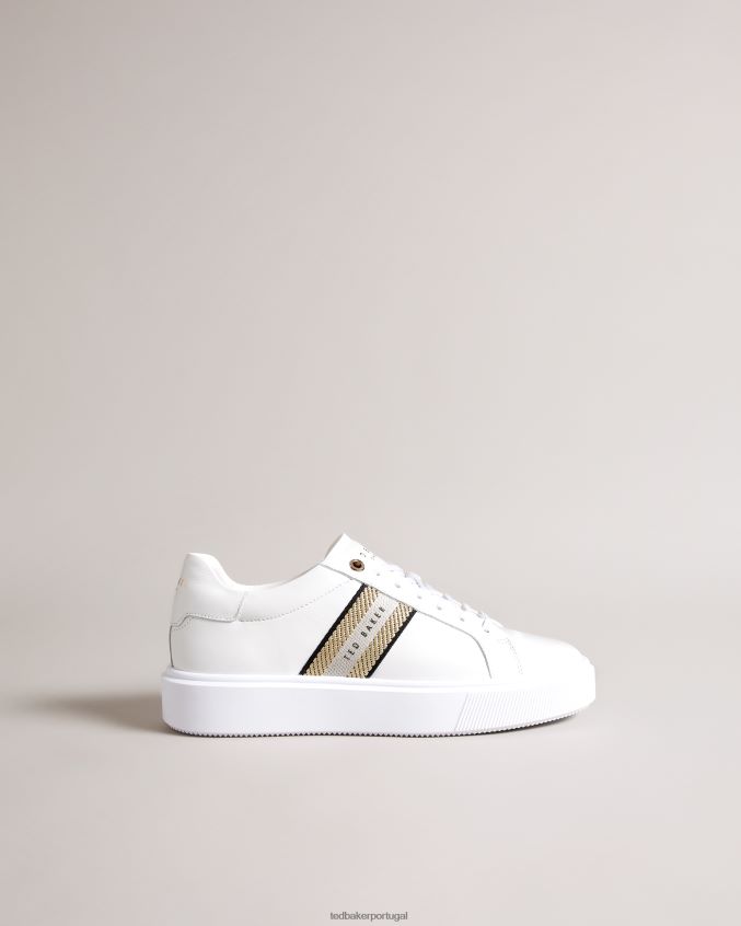 sapato Ted Baker tênis plataforma lornie ouro mulheres 8X6HDF901