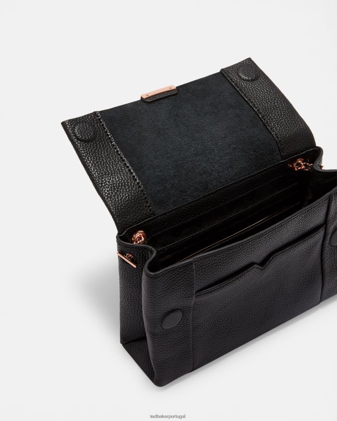 bolsas Ted Baker bolsa xbody de couro macio sem forro parson preto mulheres 8X6HDF829