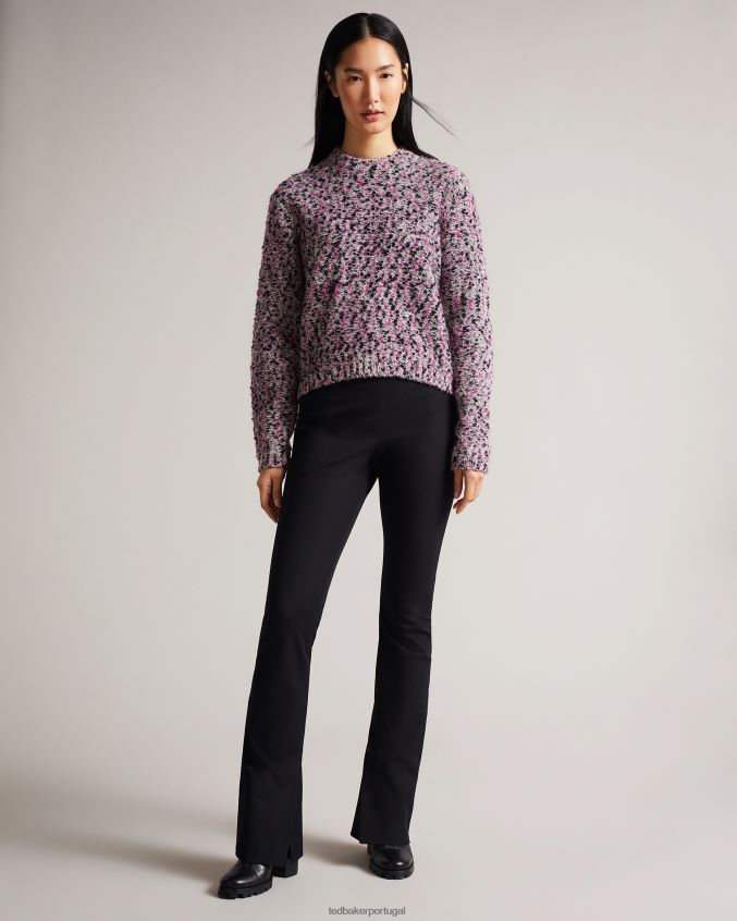 roupas Ted Baker suéter cropped projetado pela bbetsy Rosa escuro mulheres 8X6HDF588