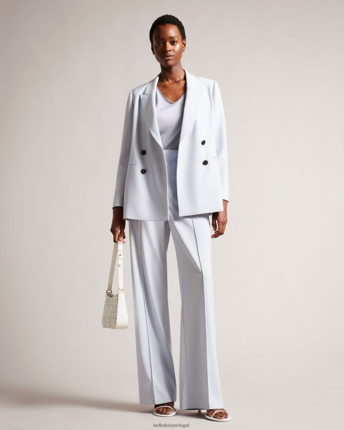 roupas Ted Baker colete frontal shavon v cinza claro mulheres 8X6HDF375