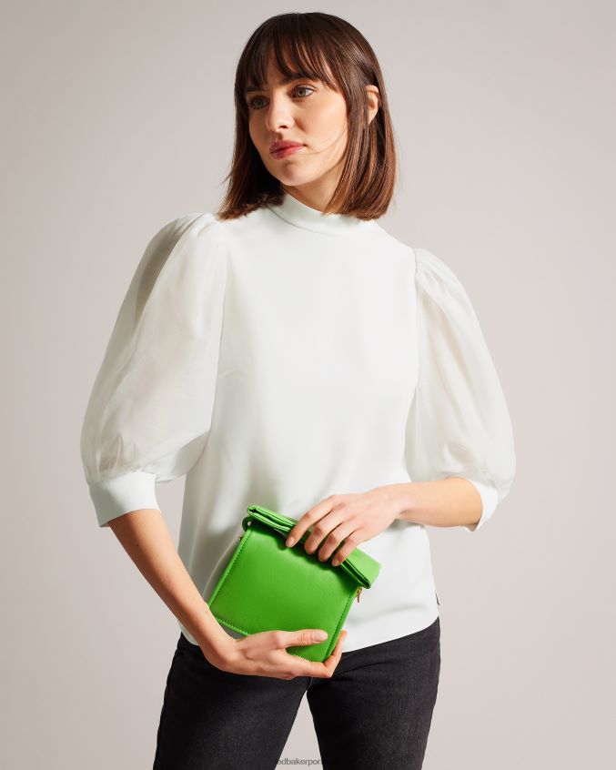 roupas Ted Baker top manga volume organza micaeli branco mulheres 8X6HDF134