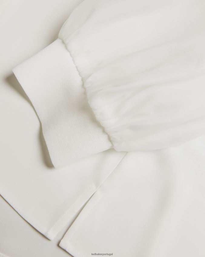 roupas Ted Baker top manga volume organza micaeli branco mulheres 8X6HDF134