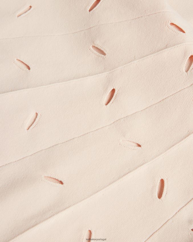 roupas Ted Baker mini vestido ambyr com costura completa e bainha detalhada luz rosa mulheres 8X6HDF242