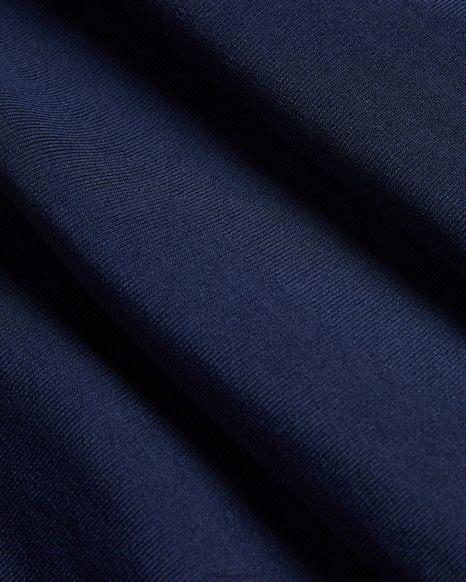 roupas Ted Baker vestido delicado de malha pointelle hillder azul escuro mulheres 8X6HDF199