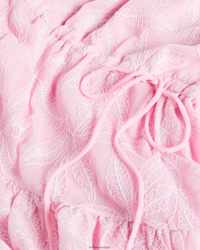 roupas Ted Baker vestido miarose com cordão na cintura e decote halter lilás mulheres 8X6HDF174