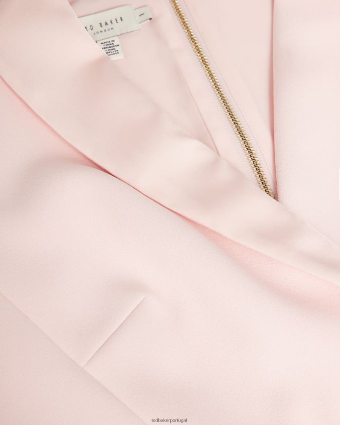 roupas Ted Baker vestido tilolah com detalhe de costura bodycon nude claro mulheres 8X6HDF175