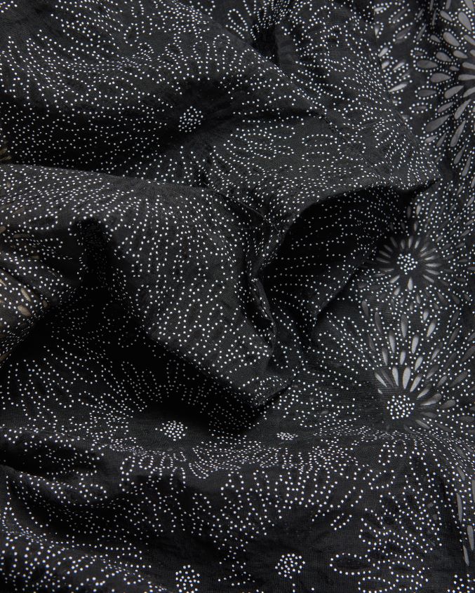 roupas Ted Baker vestido maxi em camadas com manga bufante meganie preto mulheres 8X6HDF16